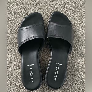 Aldo wedge sandals sz 37 NWT